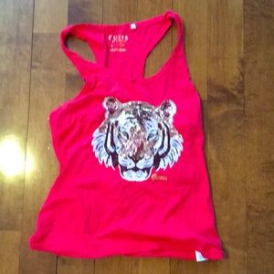 Guess tank top with sequin tiger